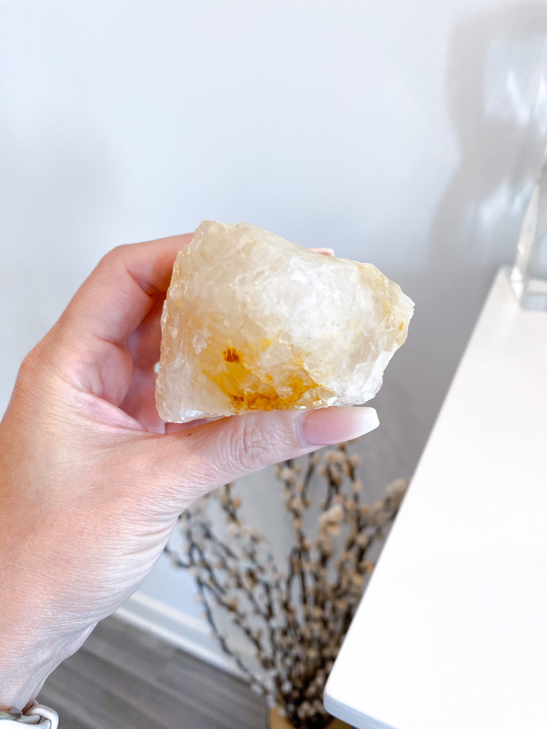 Dreamy Light Yellow Golden Healer Quartz Top Polish - Get Exact Item - Clear Blockages - Crown - High Vibe - Divine Energy