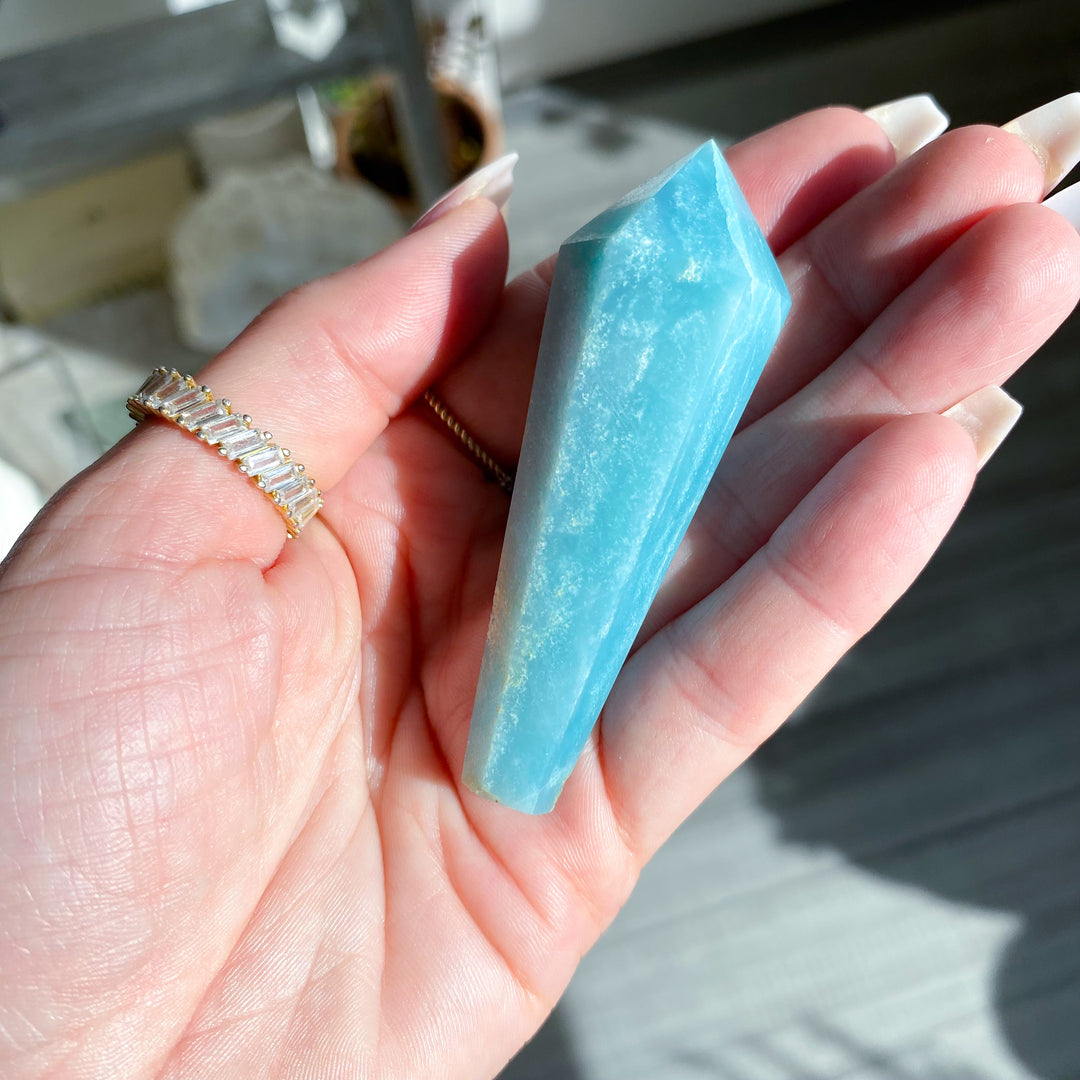 Small, Bright Amazonite Wand 