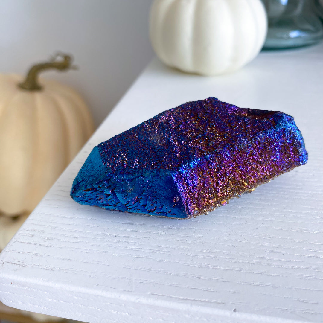 Sugar Titanium Aura Quartz Point 