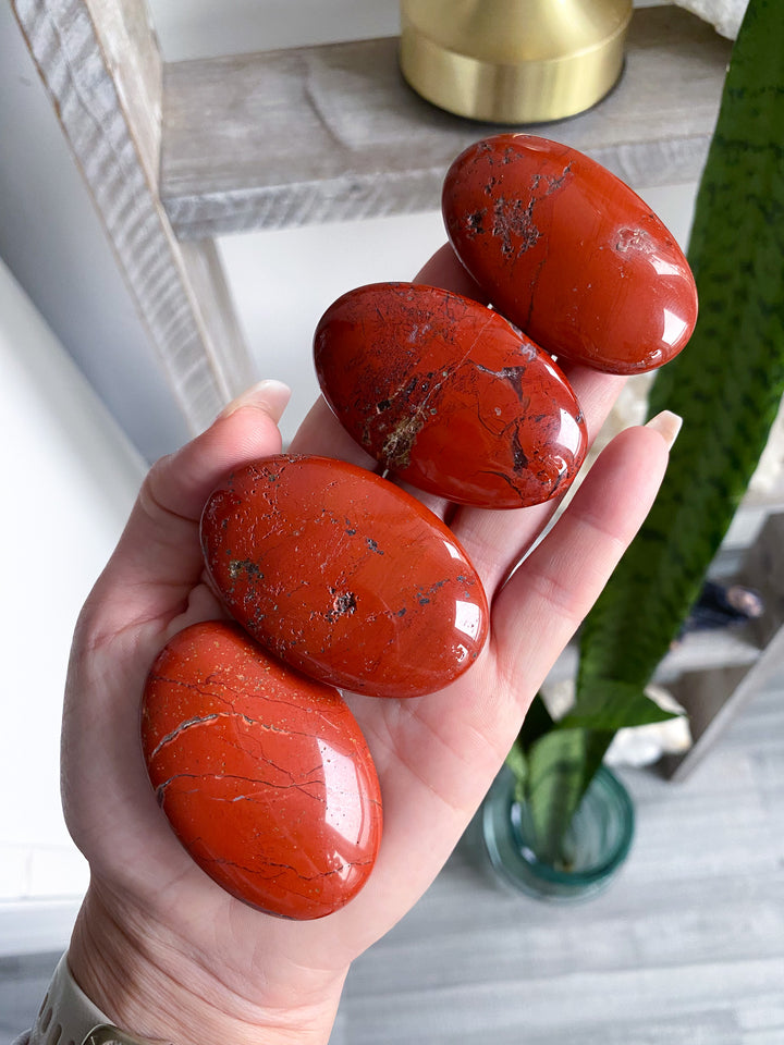 Small Red Jasper Palm - Imperfect
