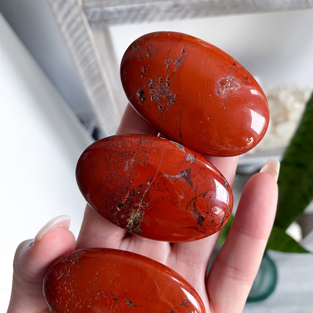 Small Red Jasper Palm - Imperfect