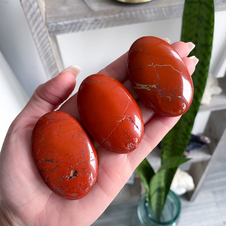 Small Red Jasper Palm - Imperfect