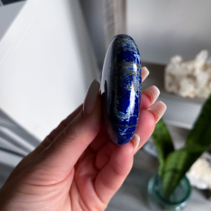 Large Lapis Lazuli Palm Stone B Quality