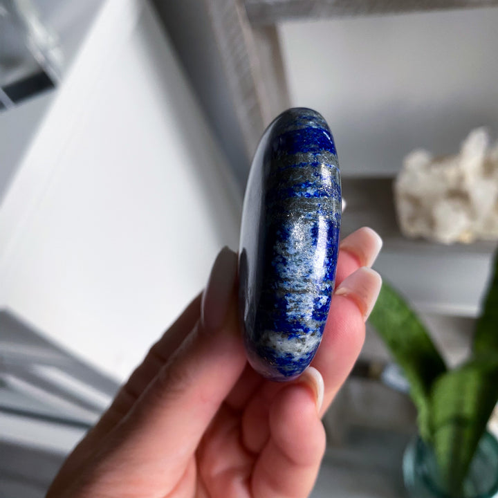 Large Lapis Lazuli Palm Stone B Quality