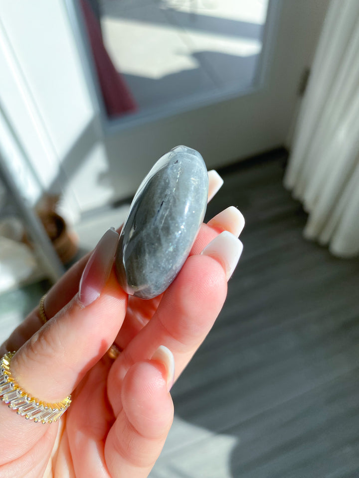Orange Sunset Labradorite Coin 
