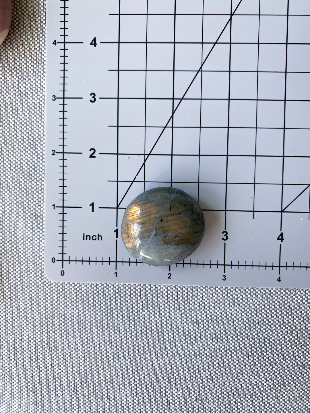 Orange Sunset Labradorite Coin 