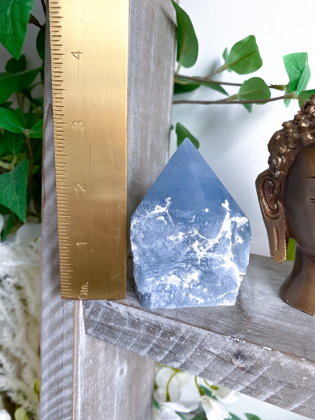 Angelite Crystal Top Polish Point #8 - Get Exact Item