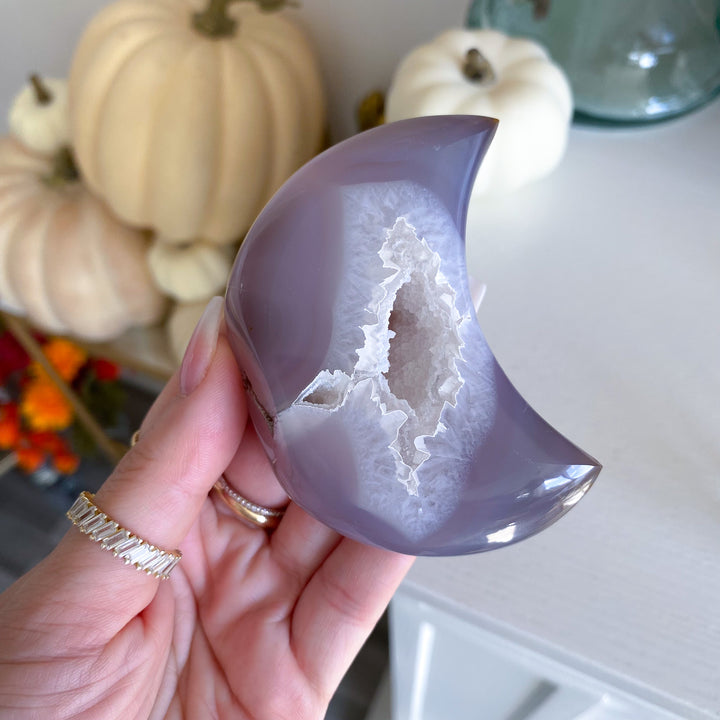 Imperfect Druzy Agate Moon 