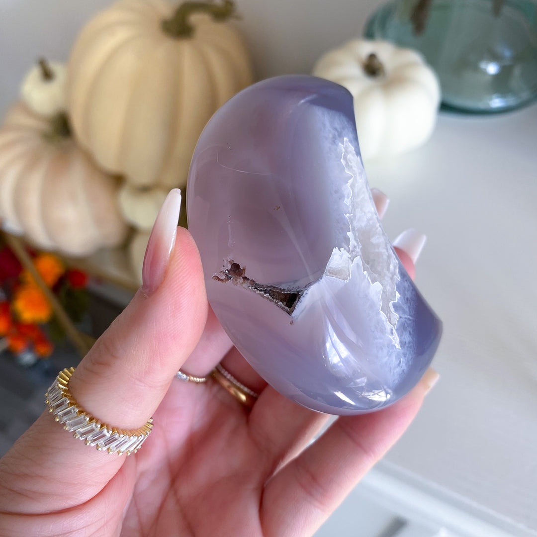 Imperfect Druzy Agate Moon 