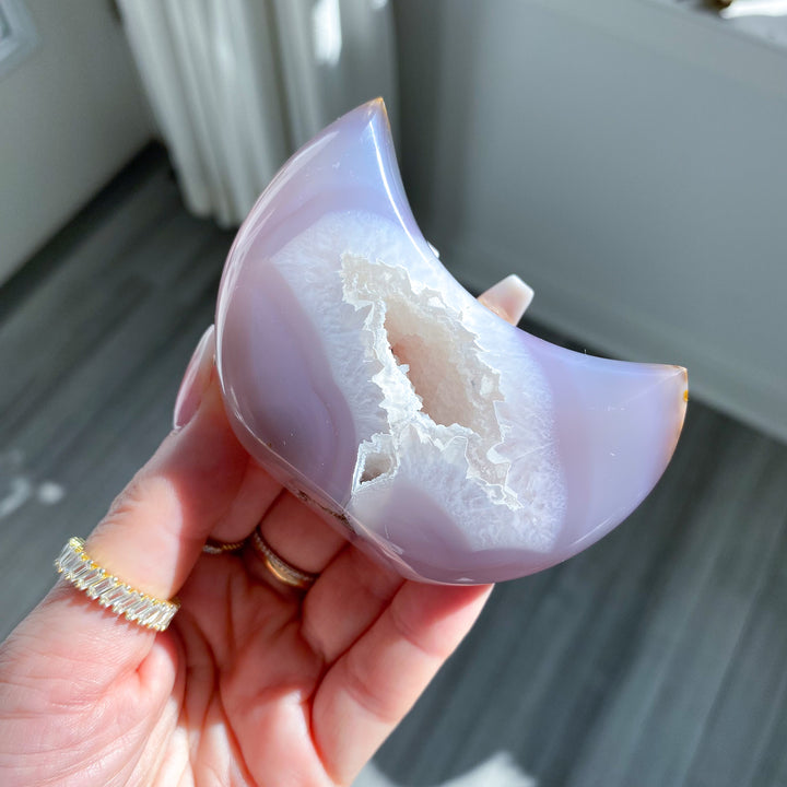 Imperfect Druzy Agate Moon 