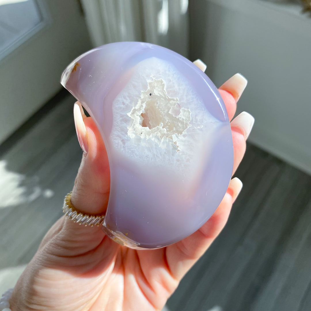 Imperfect Druzy Agate Moon 