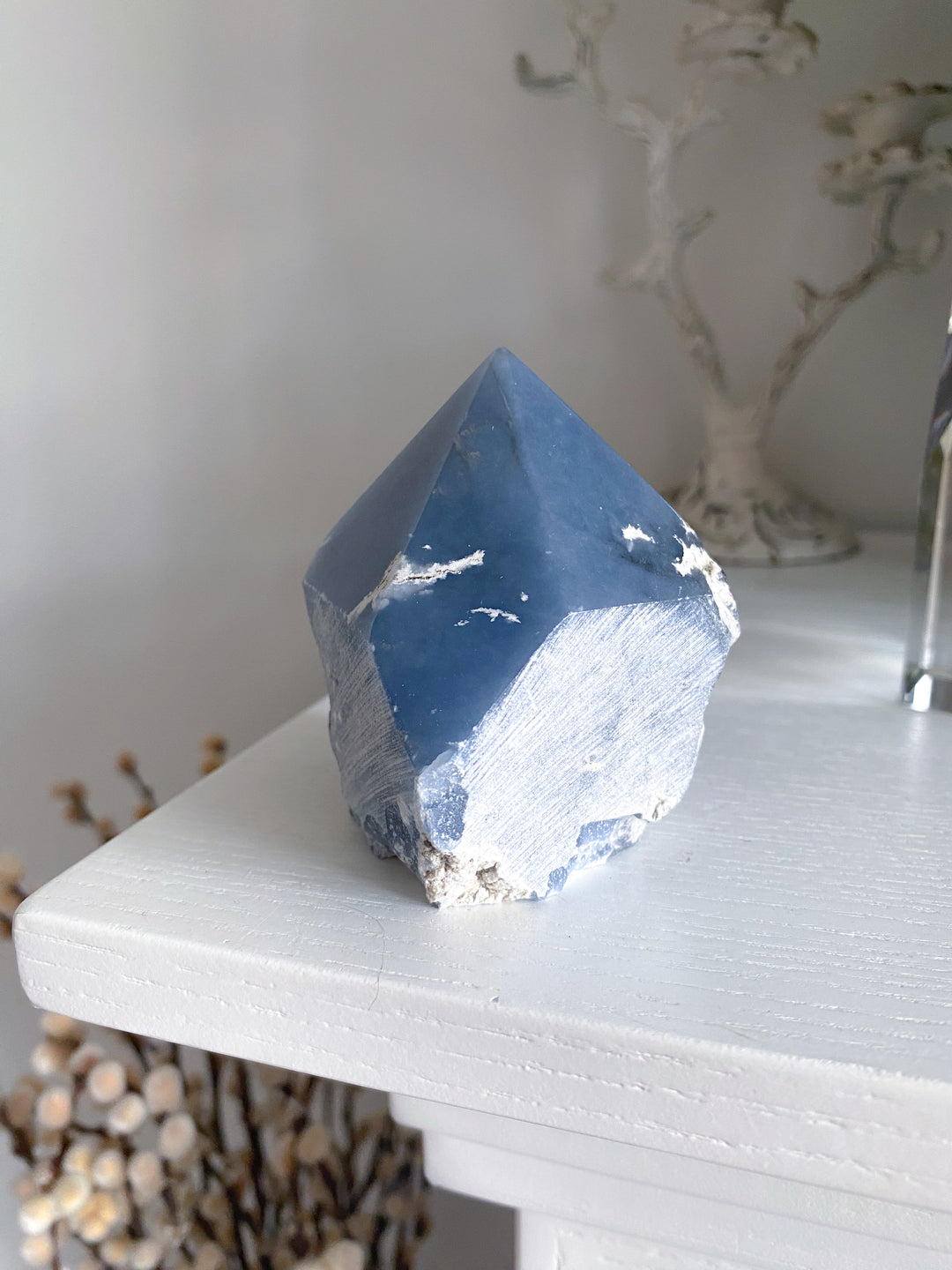 Angelite Crystal Top Polish Point #2