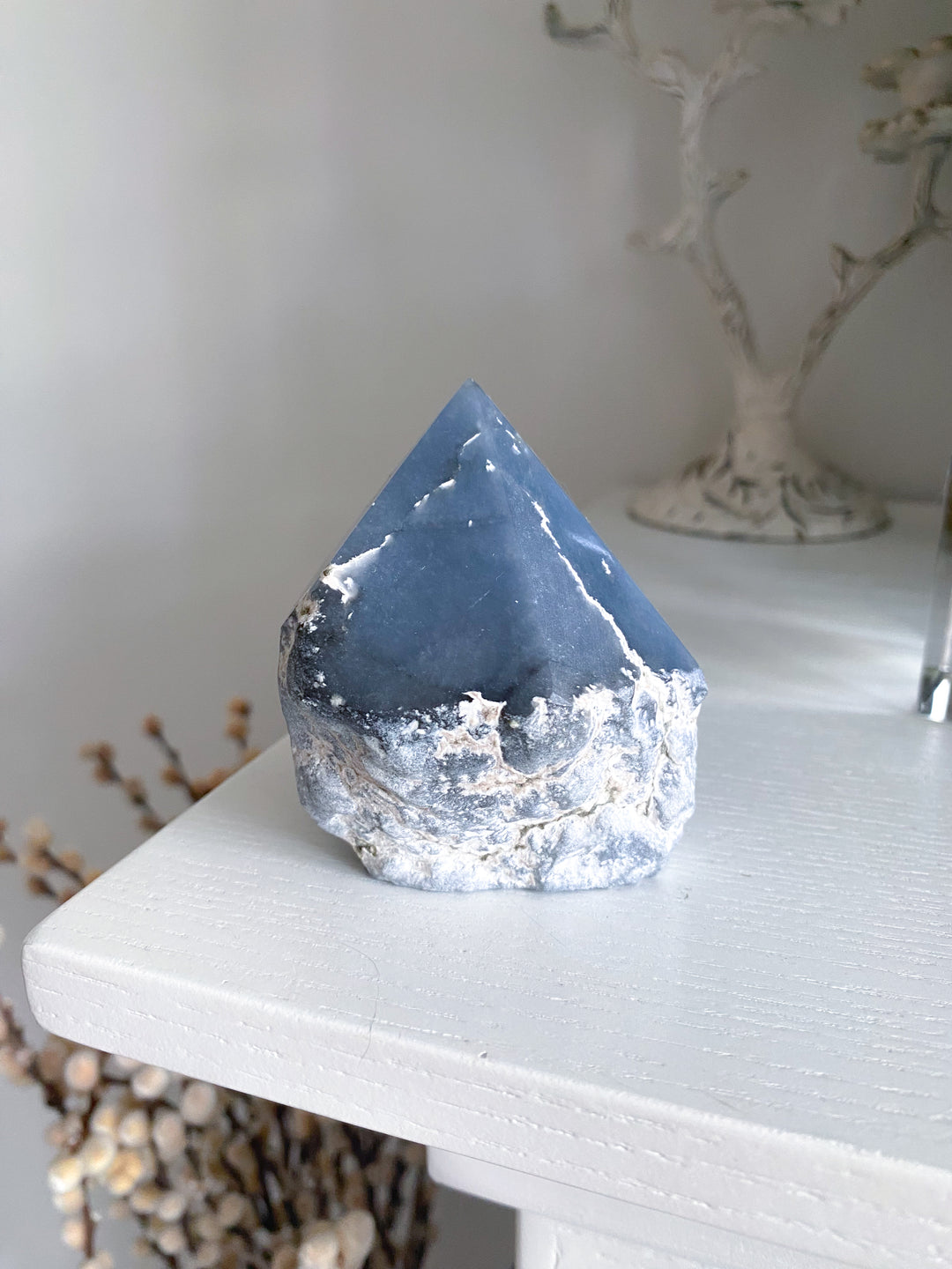 Angelite Crystal Top Polish Point #2
