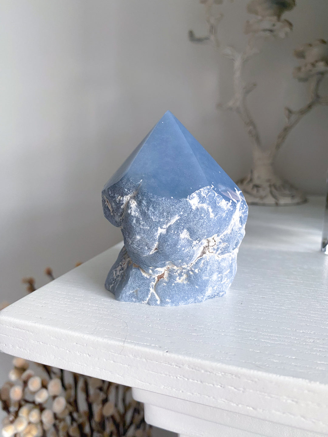 Angelite Crystal Top Polish Point #1