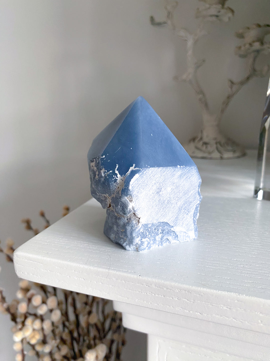 Angelite Crystal Top Polish Point #1