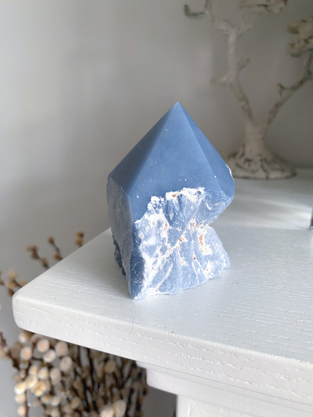 Angelite Crystal Top Polish Point #1
