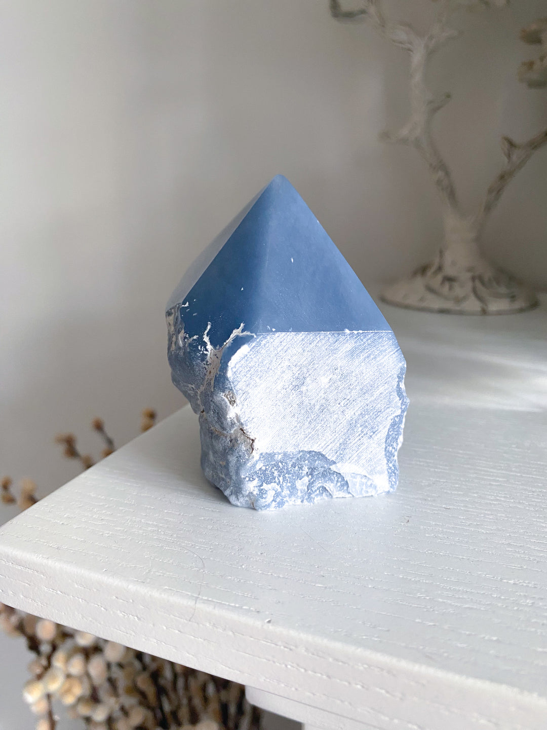 Angelite Crystal Top Polish Point #1