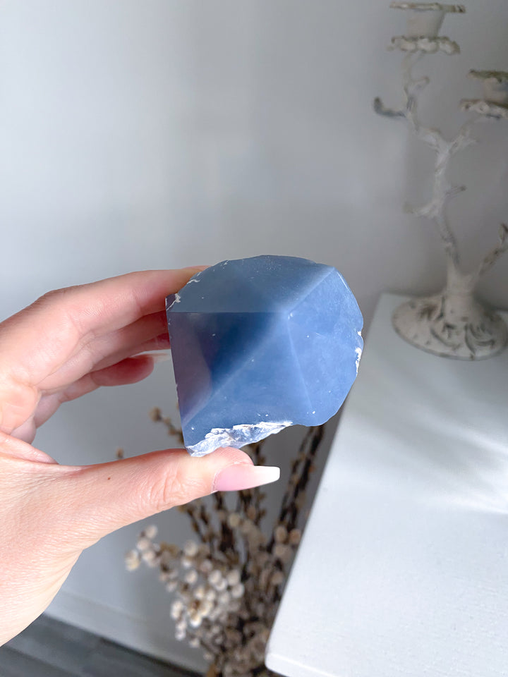 Angelite Crystal Top Polish Point #1