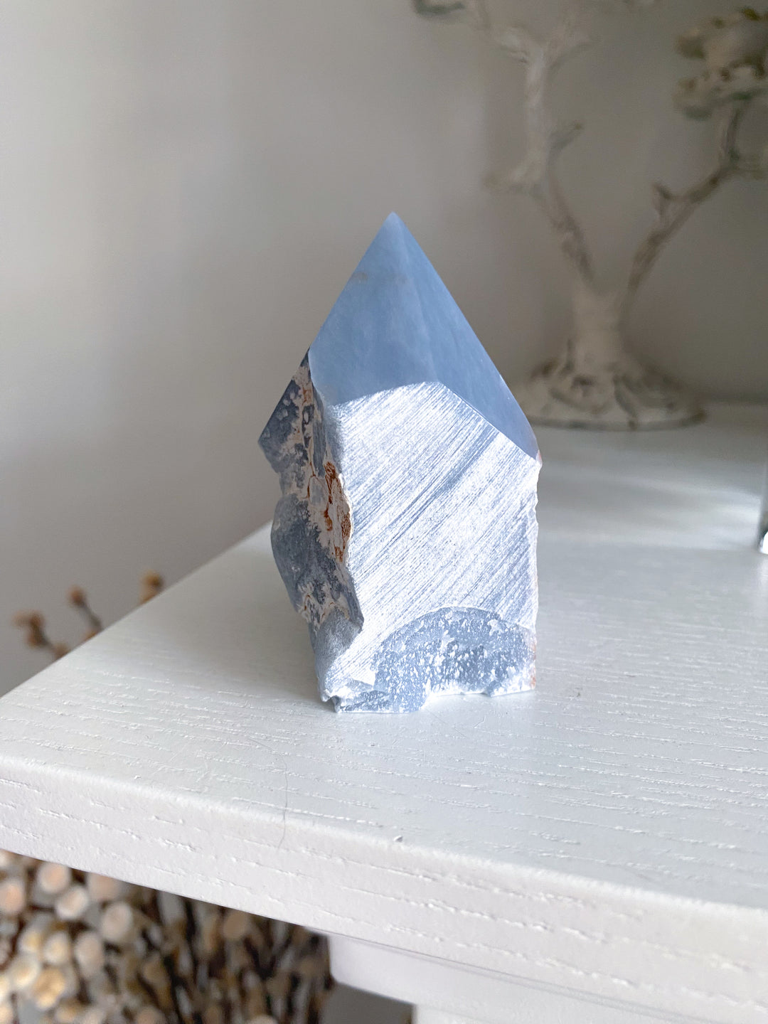 Angelite Crystal Top Polish Point #3