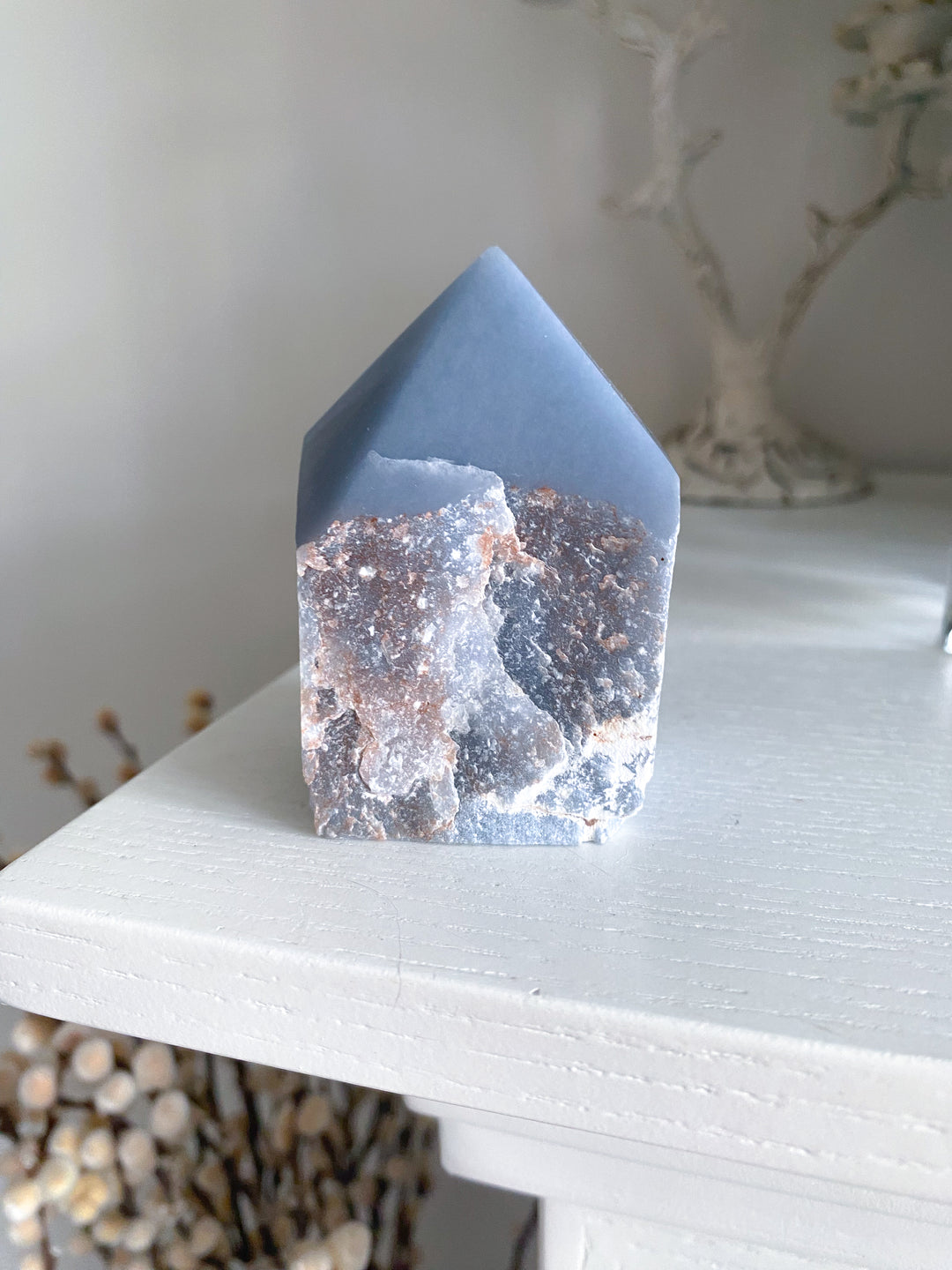 Angelite Crystal Top Polish Point #3