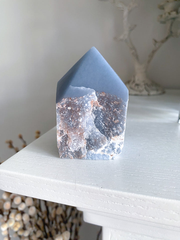 Angelite Crystal Top Polish Point #3
