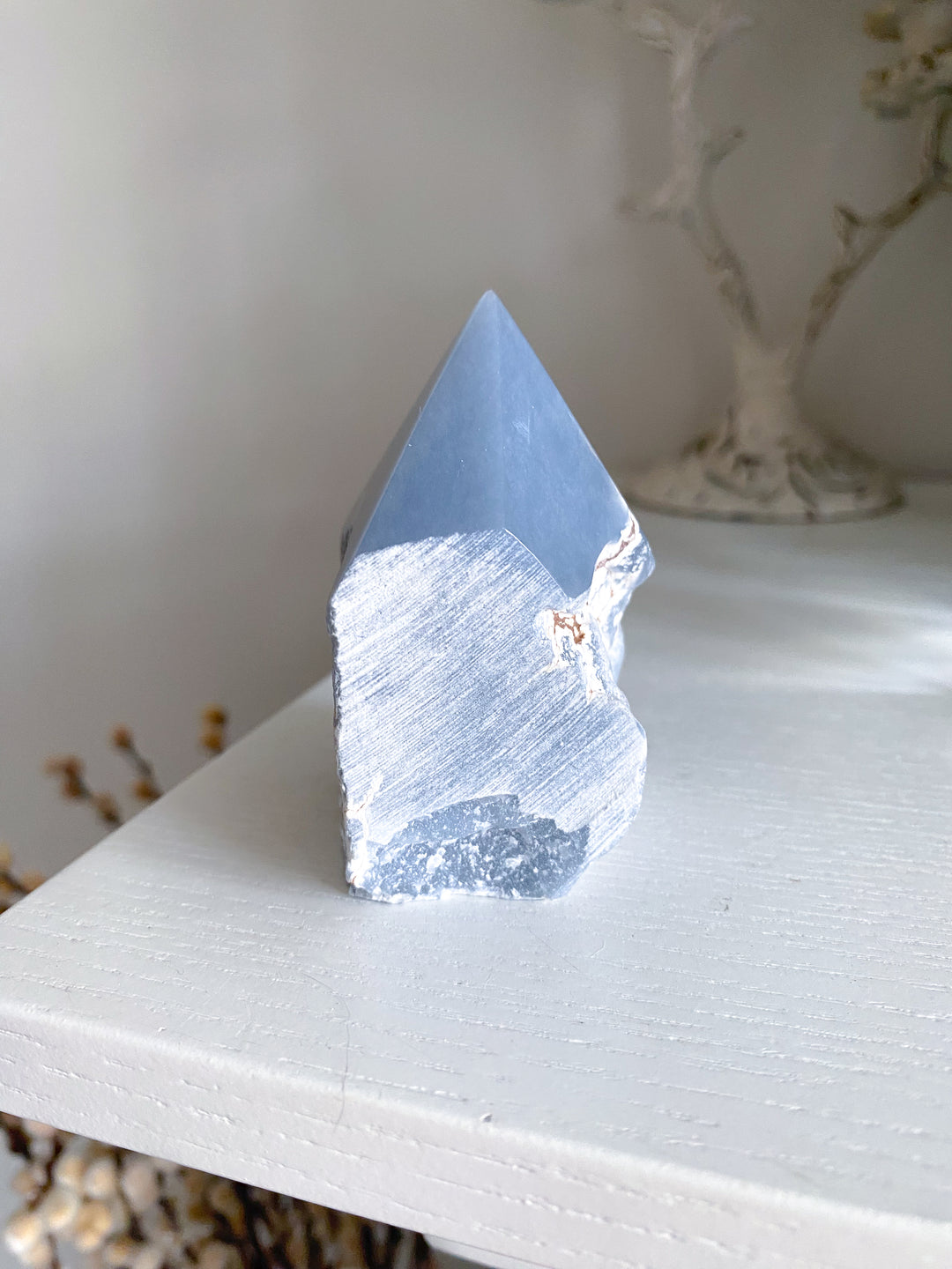 Angelite Crystal Top Polish Point #3