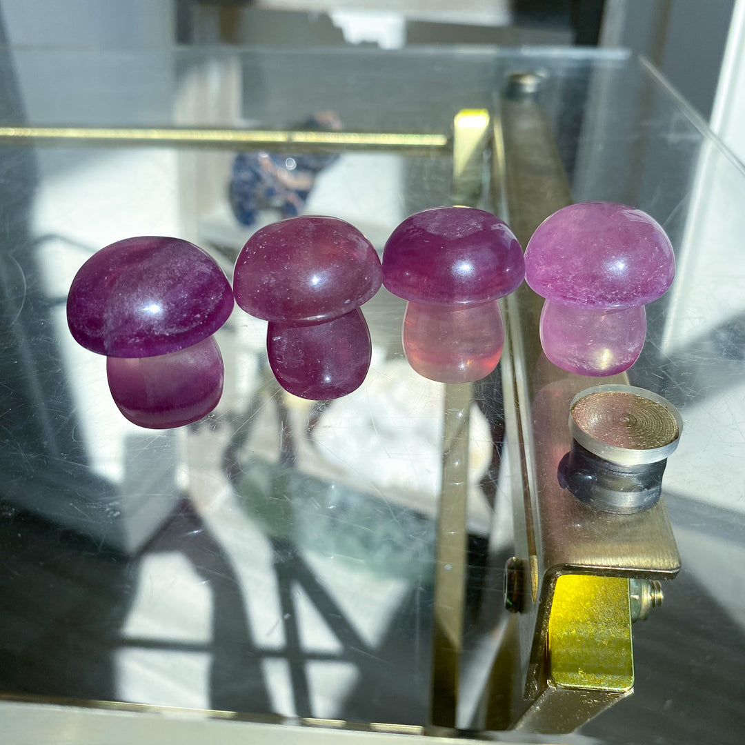 Small Purple Fluorite Mushroom