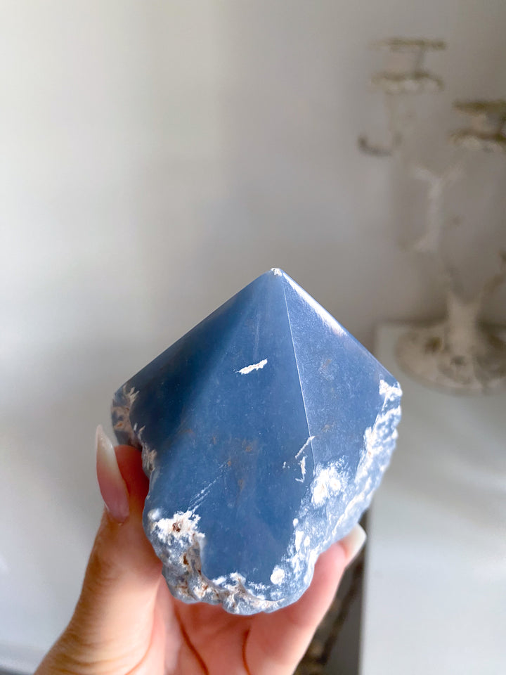 Unique Angelite Top Polish Point #9