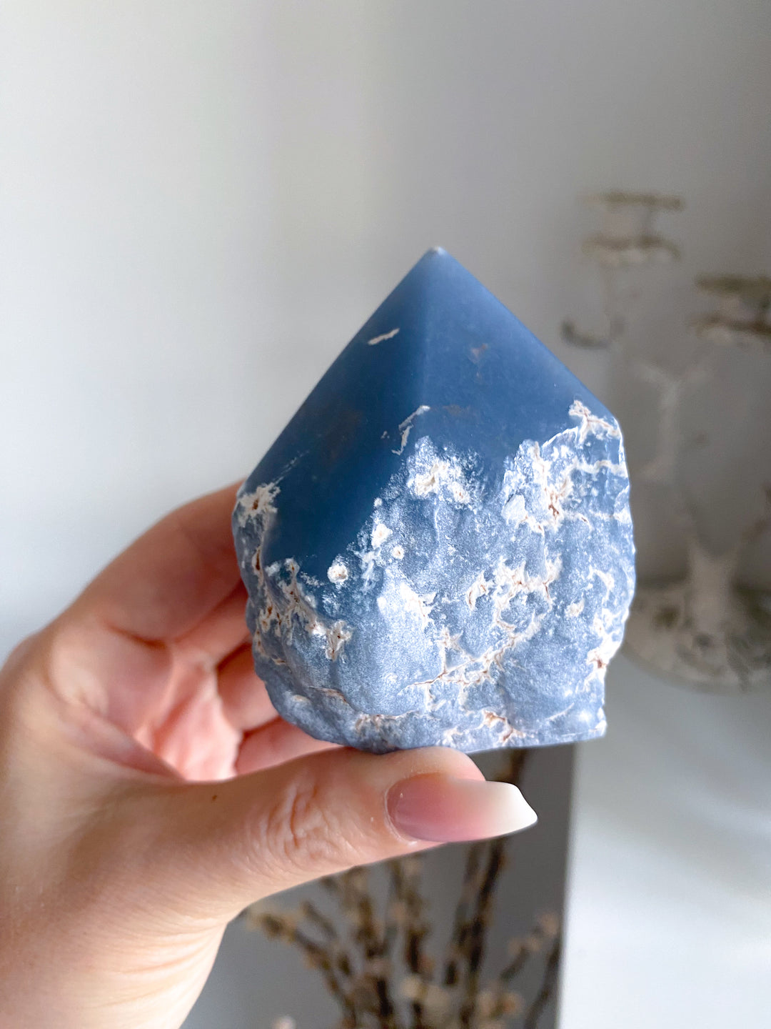 Unique Angelite Top Polish Point #9