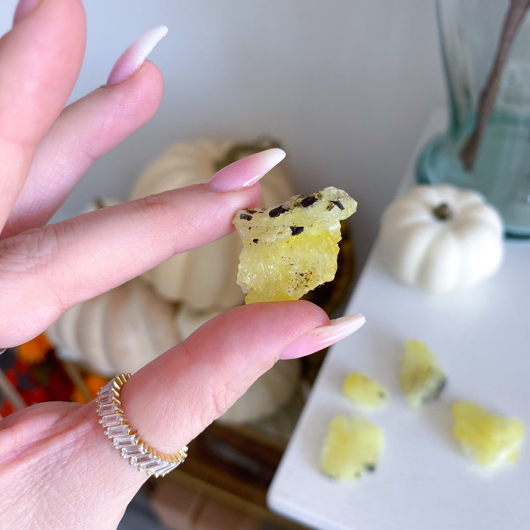Yellow Brucite - Choose Your Piece