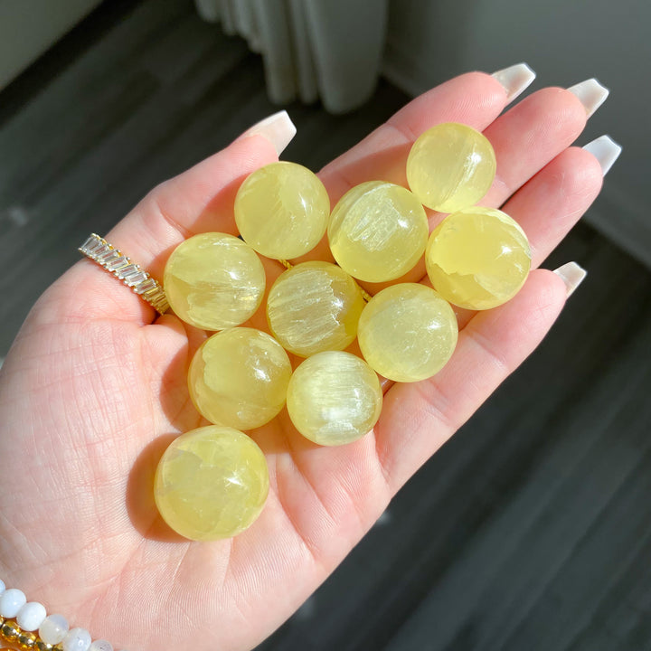 Yellow Calcite Mini Sphere