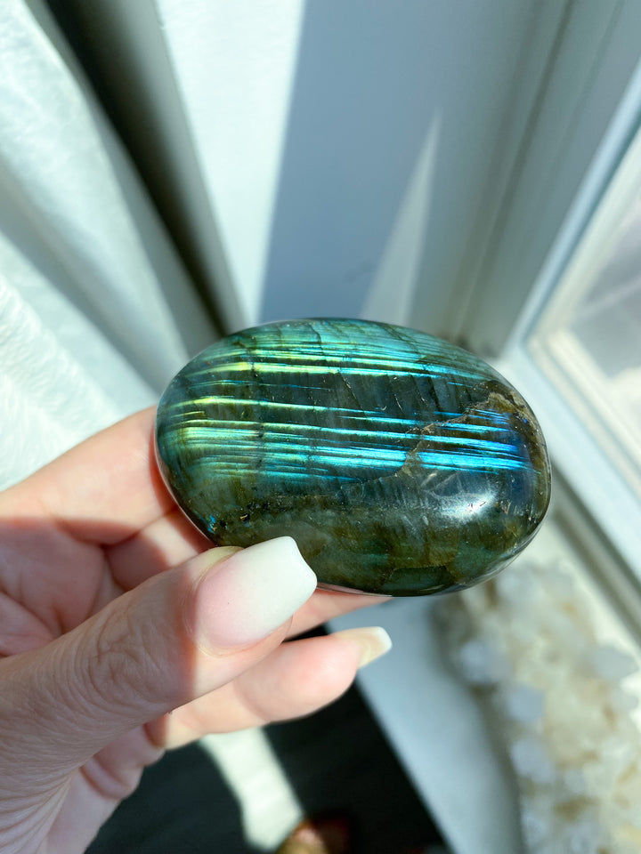 Labradorite Palm Stone 