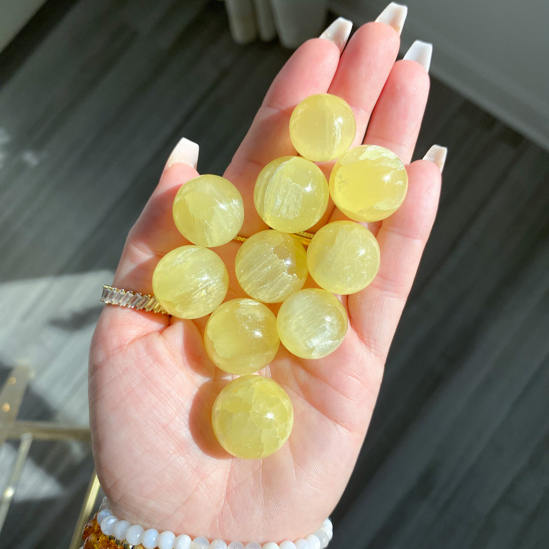 Yellow Calcite Mini Sphere