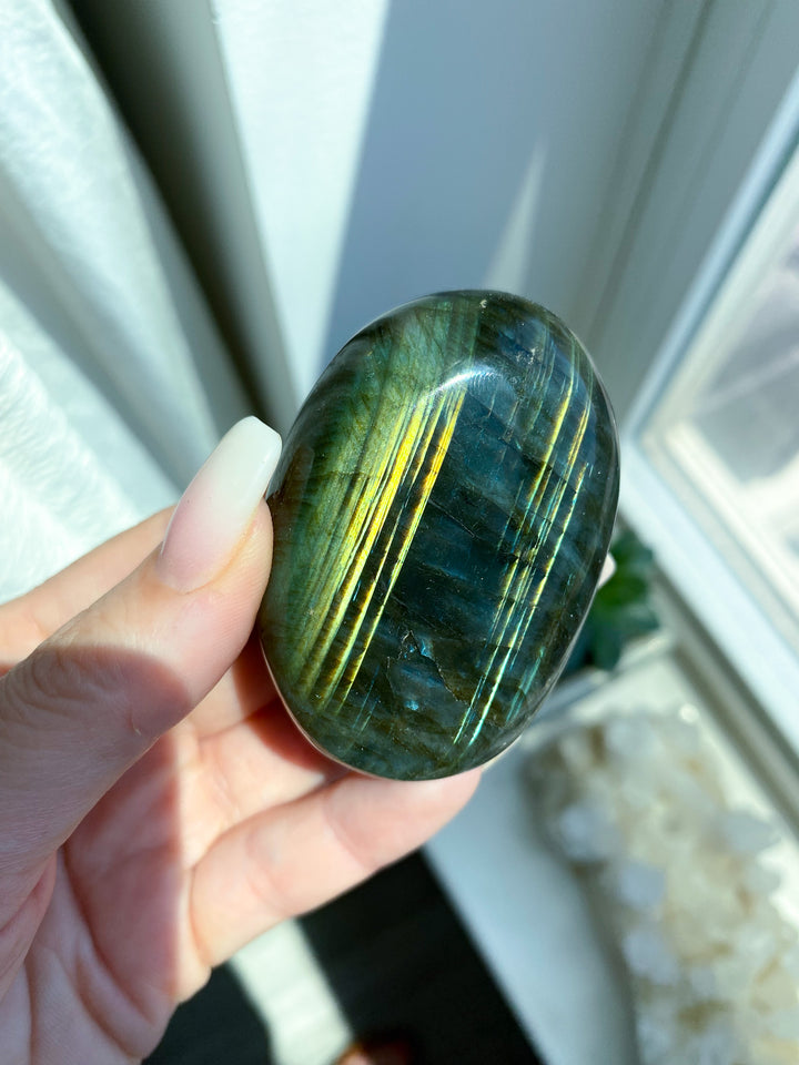 Labradorite Palm Stone 