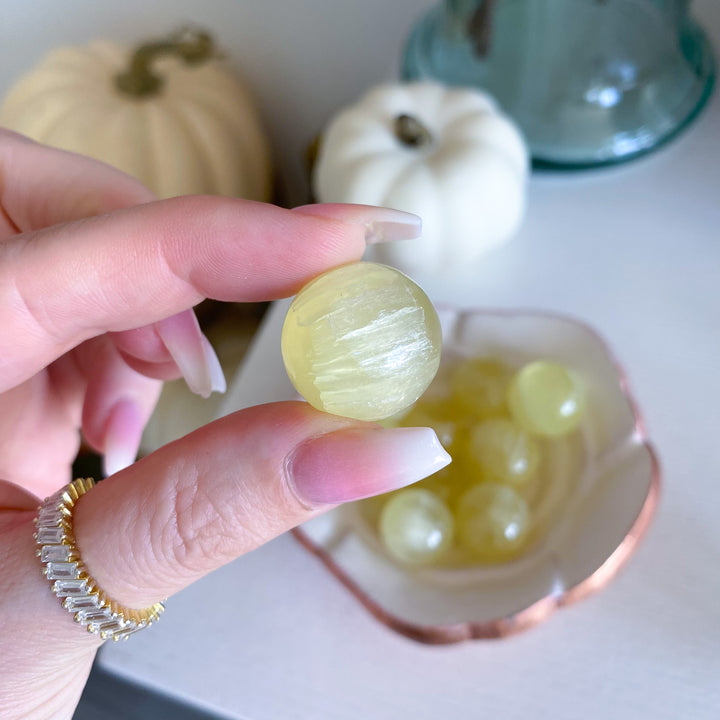 Yellow Calcite Mini Sphere