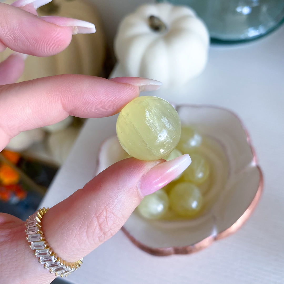 Yellow Calcite Mini Sphere