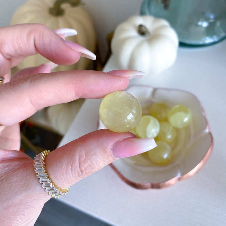 Yellow Calcite Mini Sphere