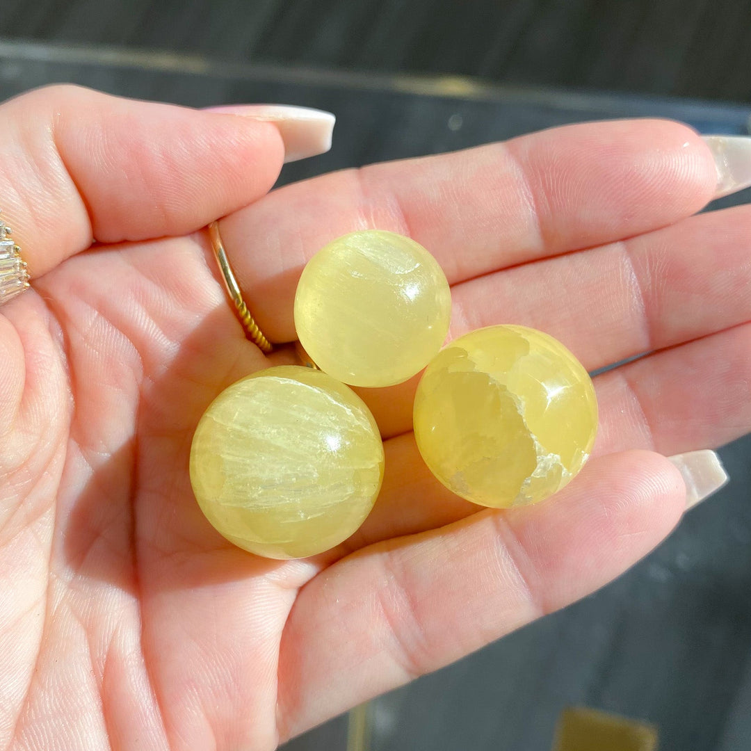 Yellow Calcite Mini Sphere