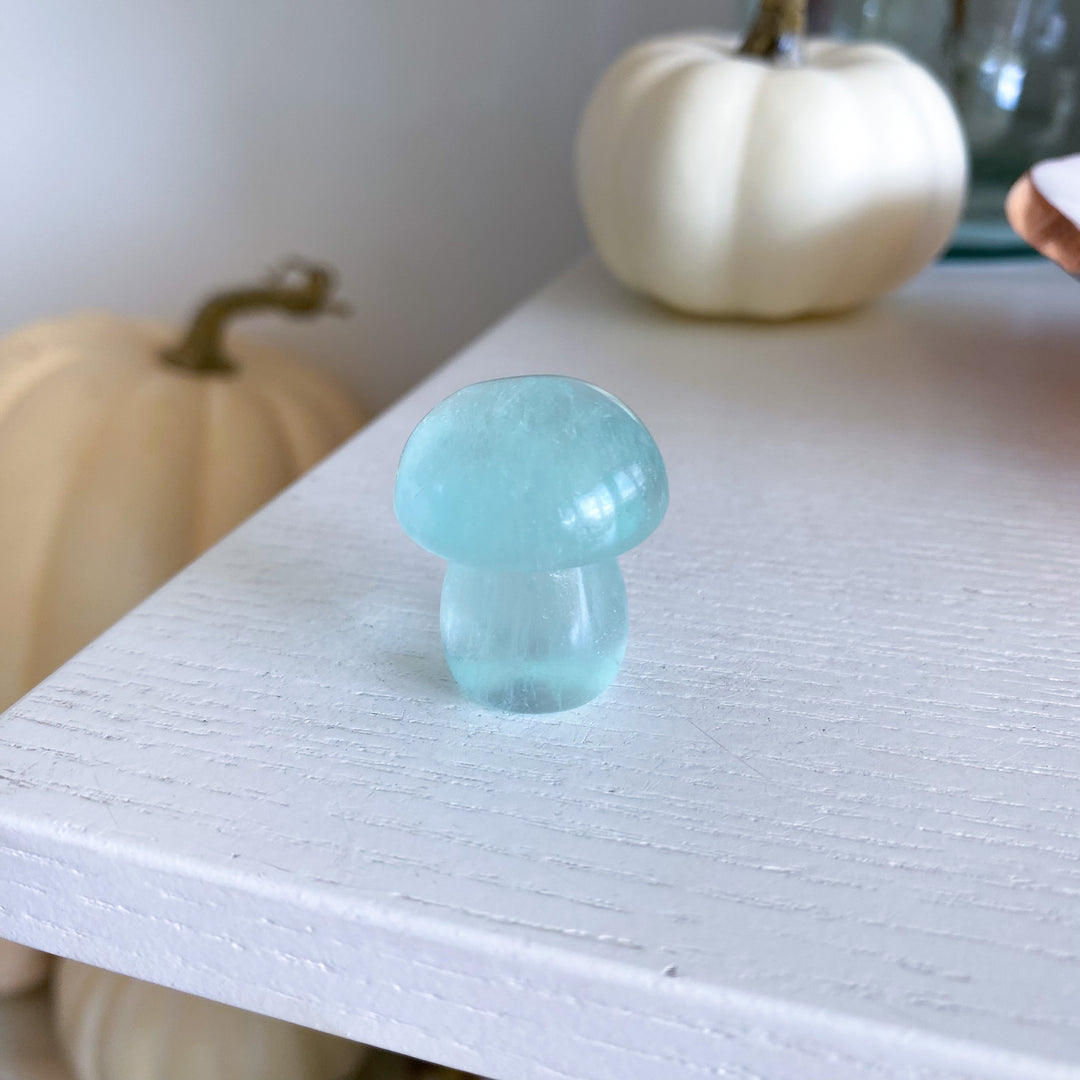 Small Green Fluorite Mushroom 