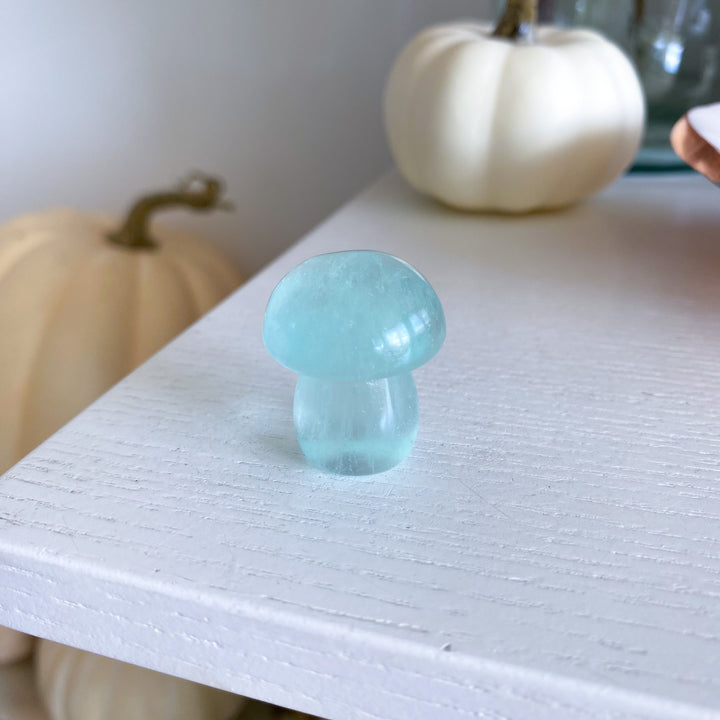 Small Green Fluorite Mushroom 