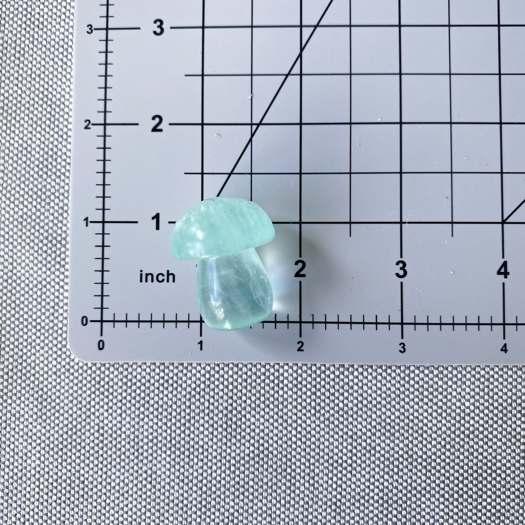 Small Green Fluorite Mushroom 