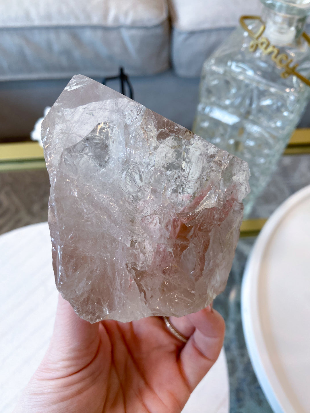 Glassy Natural Citrine Top Polish #2 - Slight Chip