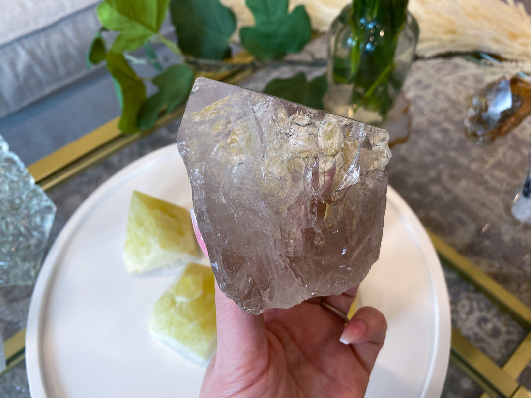 Glassy Natural Citrine Top Polish #2 - Slight Chip