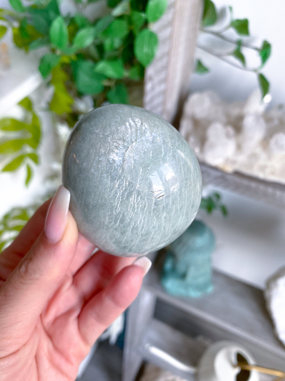 Round Amazonite Palm #2 w/ Sheen
