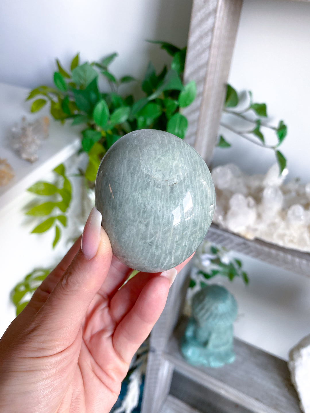 Round Amazonite Palm #2 w/ Sheen