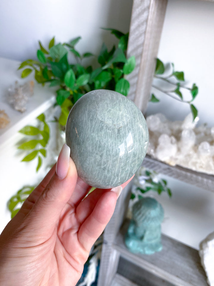 Round Amazonite Palm #2 w/ Sheen