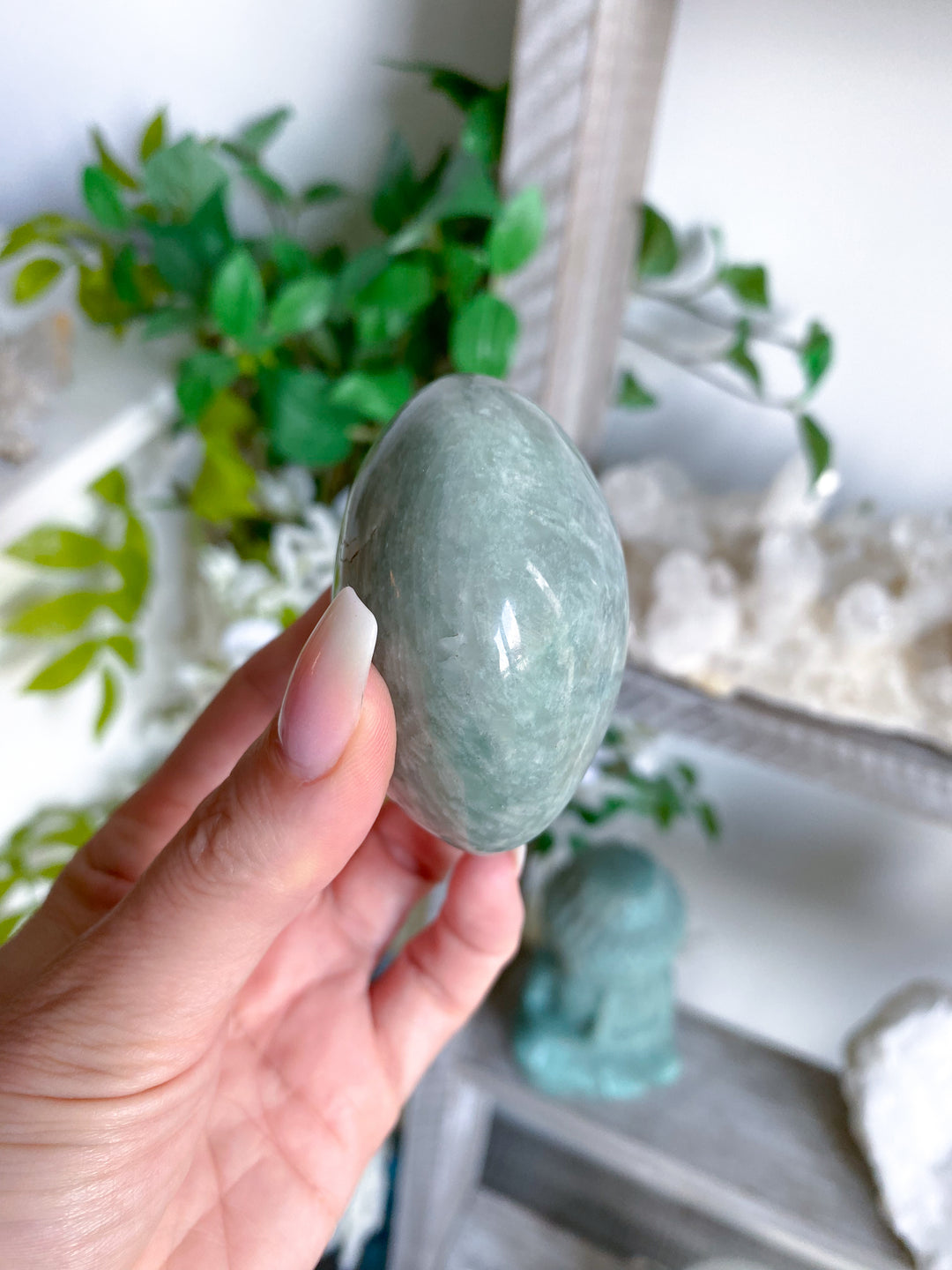 Round Amazonite Palm #2 w/ Sheen