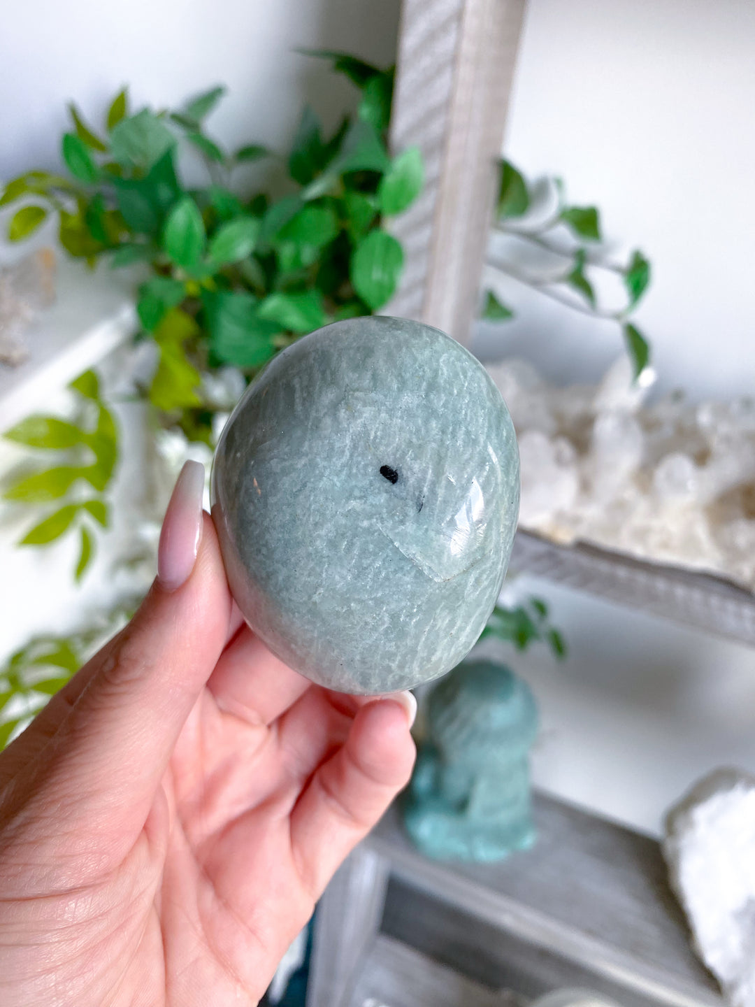 Round Amazonite Palm #2 w/ Sheen