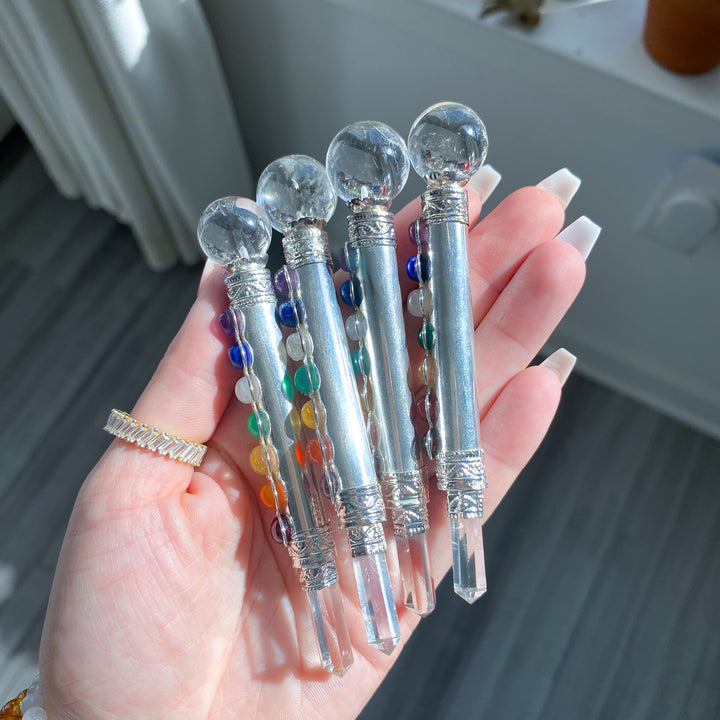 Sterling Silver Chakra Wand