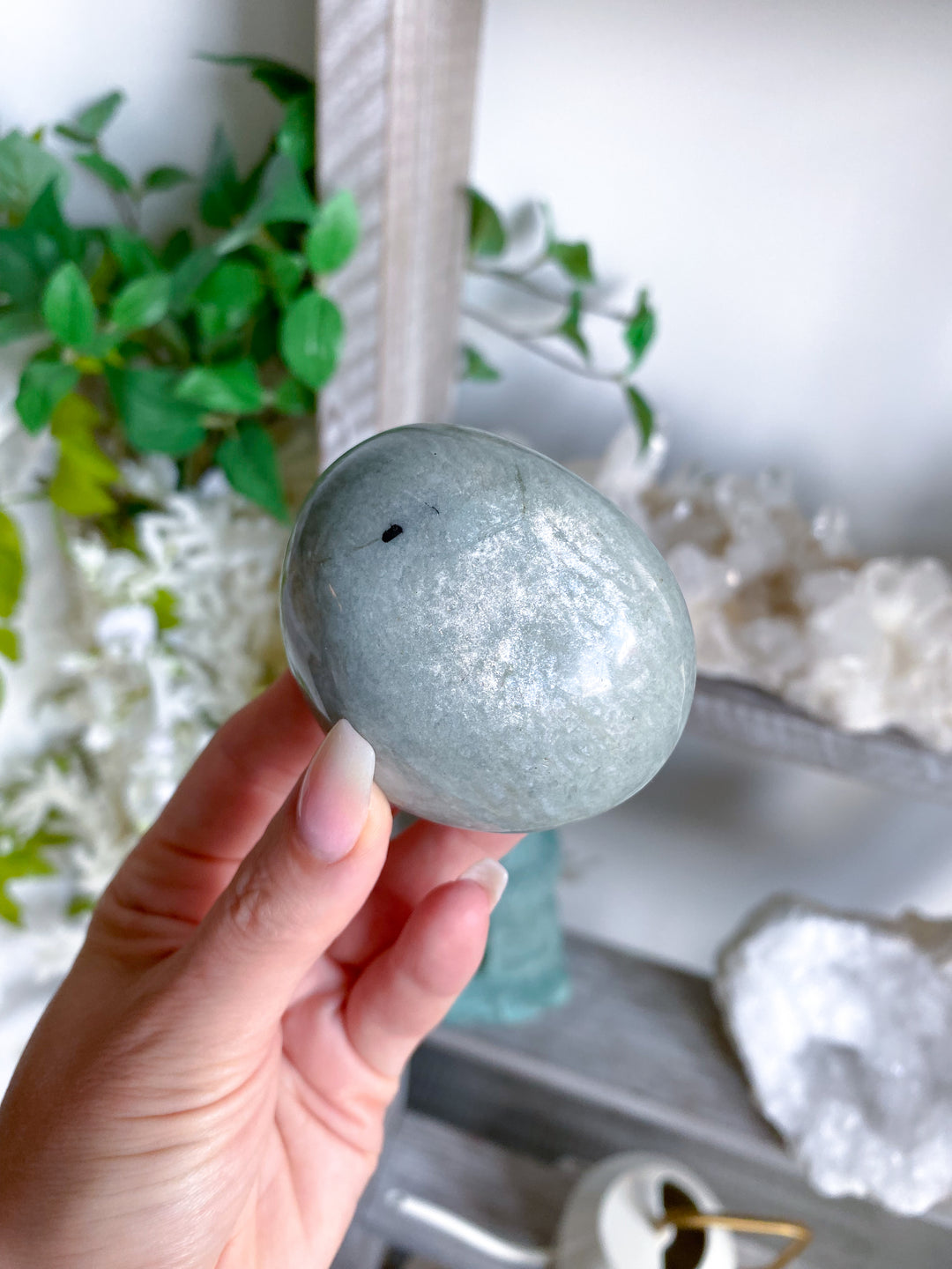 Round Amazonite Palm #2 w/ Sheen